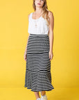 PLUS Stripe Maxi Skirt