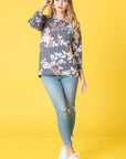 Plus Spring Floral Tunic