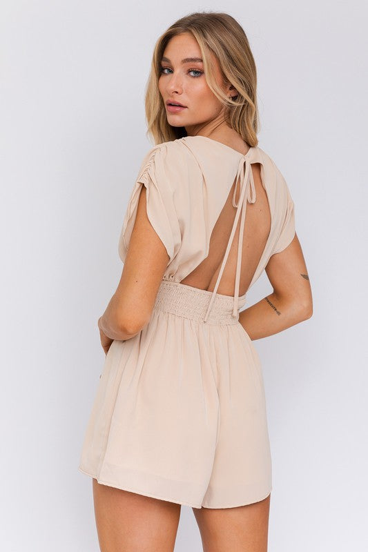 Le Lis Cover Sleeve Romper - Online Only