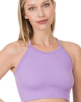 Zenana Ribbed Seamless Cami Top in Ivory or Lavender - Online Only