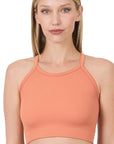 Zenana Ribbed Seamless Cami Top in Ivory or Lavender - Online Only