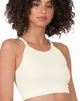 Zenana Ribbed Seamless Cami Top in Ivory or Lavender - Online Only