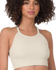 Zenana Ribbed Seamless Cami Top in Ivory or Lavender - Online Only