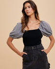 Annie Wear Cargo Denim Mini Skirt