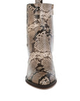 Cornus Snake Print Ankle Boots