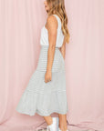 PLUS Stripe Maxi Skirt