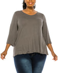 Fabina Bamboo Miss Day Curvy Top