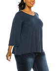 Fabina Bamboo Miss Day Curvy Top