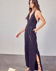 Do + Be Collection V-Neck Wide Leg Jumpsuit