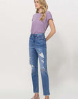 VERVET by Flying Monkey Distressed Mom Jeans