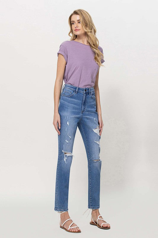 VERVET by Flying Monkey Distressed Mom Jeans