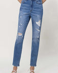 VERVET by Flying Monkey Distressed Mom Jeans