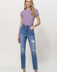 VERVET by Flying Monkey Distressed Mom Jeans