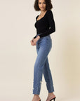 Vibrant M.i.U High Waisted Straight Leg Jean