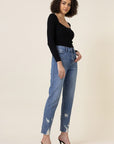 Vibrant M.i.U High Waisted Straight Leg Jean