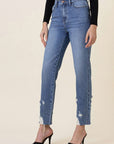 Vibrant M.i.U High Waisted Straight Leg Jean