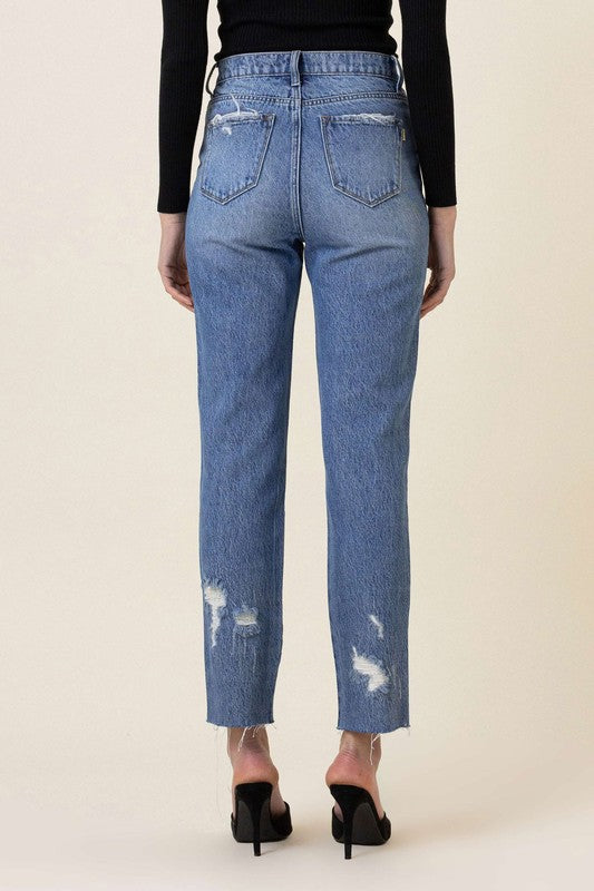 Vibrant M.i.U High Waisted Straight Leg Jean