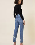 Vibrant M.i.U High Waisted Straight Leg Jean