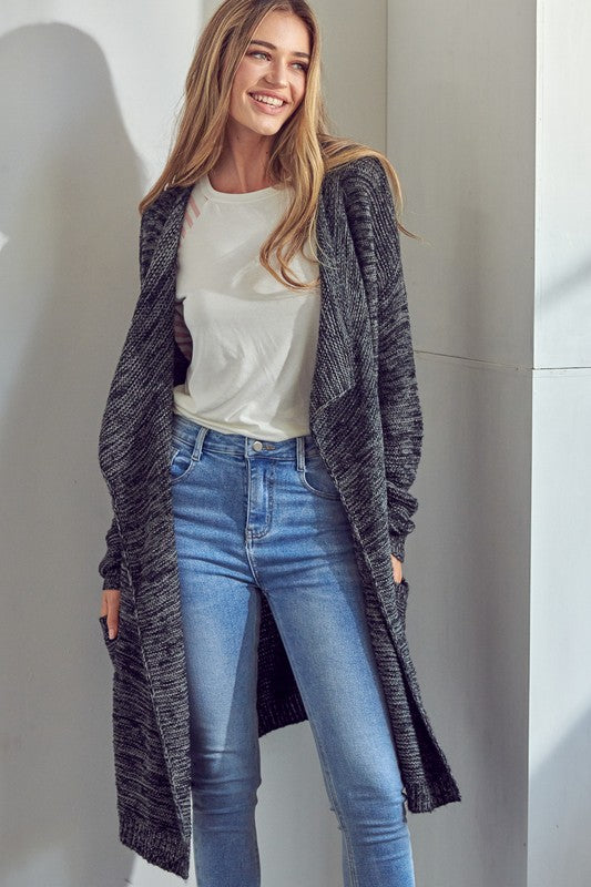 e Luna Chunky Sweater Knit Cardigan