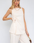 Gilli Sleeveless Ruching Top