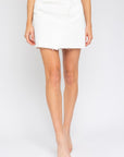 Gilli White Denim Mini Skirt - Online Only