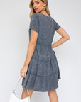 Gilli Washed Baby Doll Mini Dress - Online Only