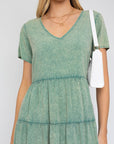 Gilli Washed Baby Doll Mini Dress - Online Only