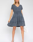 Gilli Washed Baby Doll Mini Dress - Online Only