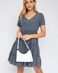 Gilli Washed Baby Doll Mini Dress - Online Only
