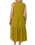 Zenana Plus Sleeveless Tiered Midi Dress - Online Only - My Pampered Life Seattle