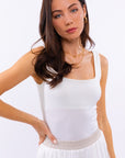 Le Lis Square Neck Tank Bodysuit