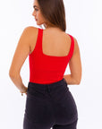 Le Lis Square Neck Tank Bodysuit