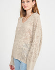 Emory Park V-Neck Oversized Sweater