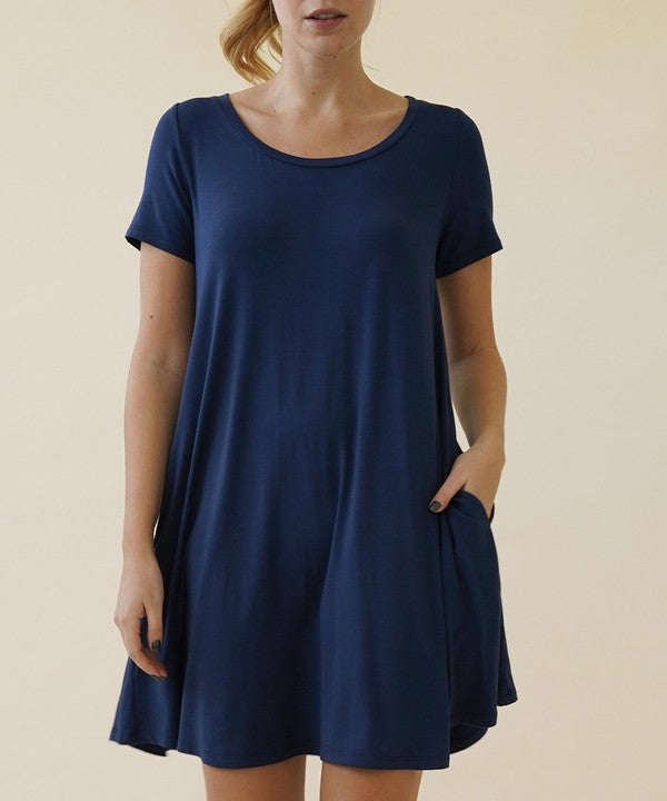 Fabina Bamboo Classic Short Sleeve Dress