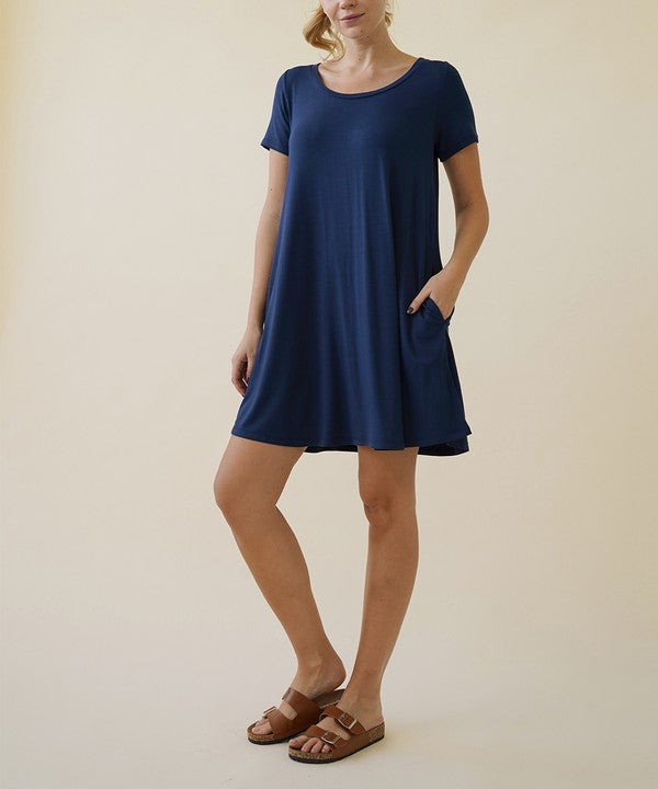 Fabina Bamboo Classic Short Sleeve Dress