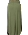 Zenana Plus Smocked Waist Maxi Skirt