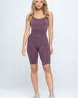 OTOS Active Seamless  Rib Romper Jumpsuit Set