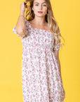 PLUS Ditsy Floral Square Neck Sundress