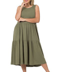 Zenana Plus Sleeveless Midi Dress - Online Only - My Pampered Life Seattle