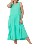 Zenana Plus Sleeveless Midi Dress - Online Only - My Pampered Life Seattle