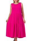 Zenana Plus Sleeveless Midi Dress - Online Only - My Pampered Life Seattle