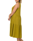 Zenana Plus Sleeveless Midi Dress - Online Only