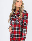 BOYFRIEND Fit Checker Plaid Flannel Long Sleeve