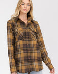 BOYFRIEND Fit Checker Plaid Flannel Long Sleeve