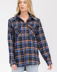 BOYFRIEND Fit Checker Plaid Flannel Long Sleeve