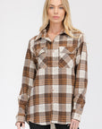 BOYFRIEND Fit Checker Plaid Flannel Long Sleeve