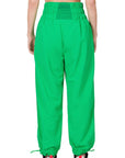 ZENANA Windbreaker Smocked High Waistband Jogger Pants