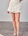 Do + Be Collection Eyelet Ruffle Skirt