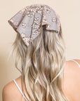 Bohemian Floral Lace Headscarf