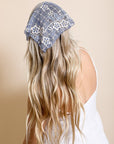 Bohemian Floral Lace Headscarf